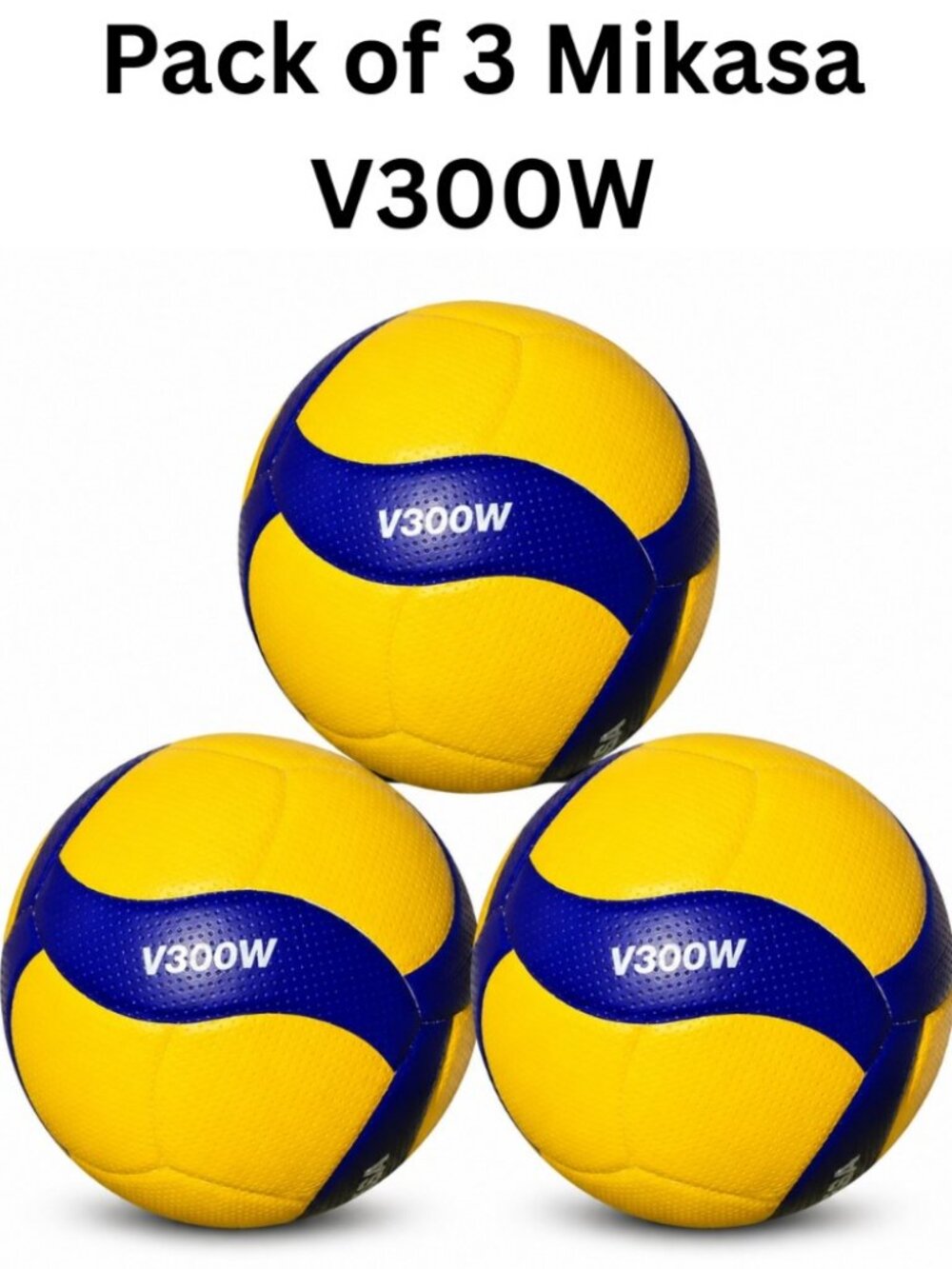 Mikasa V300W Official FIVB Indoor outdoor Volleyball size 5 - Blue/Yellow